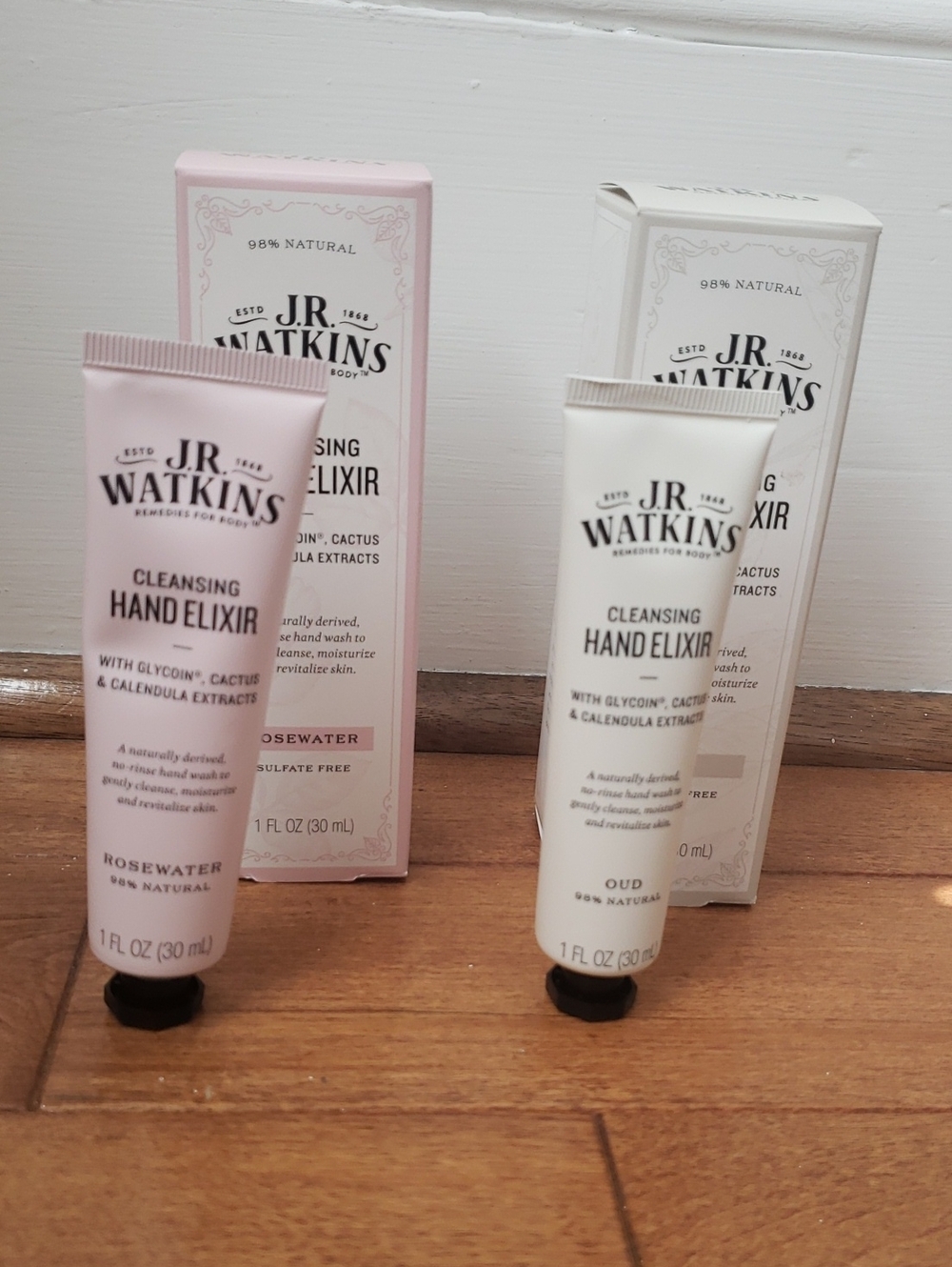 J.R. Watkins Set Of 2 Cleansing Hand Elixer 1 FL (30 ML.)